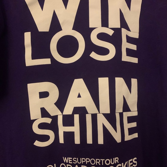 Purple Colorado Rockies Graphic T-Shirt - Picture 2 of 4